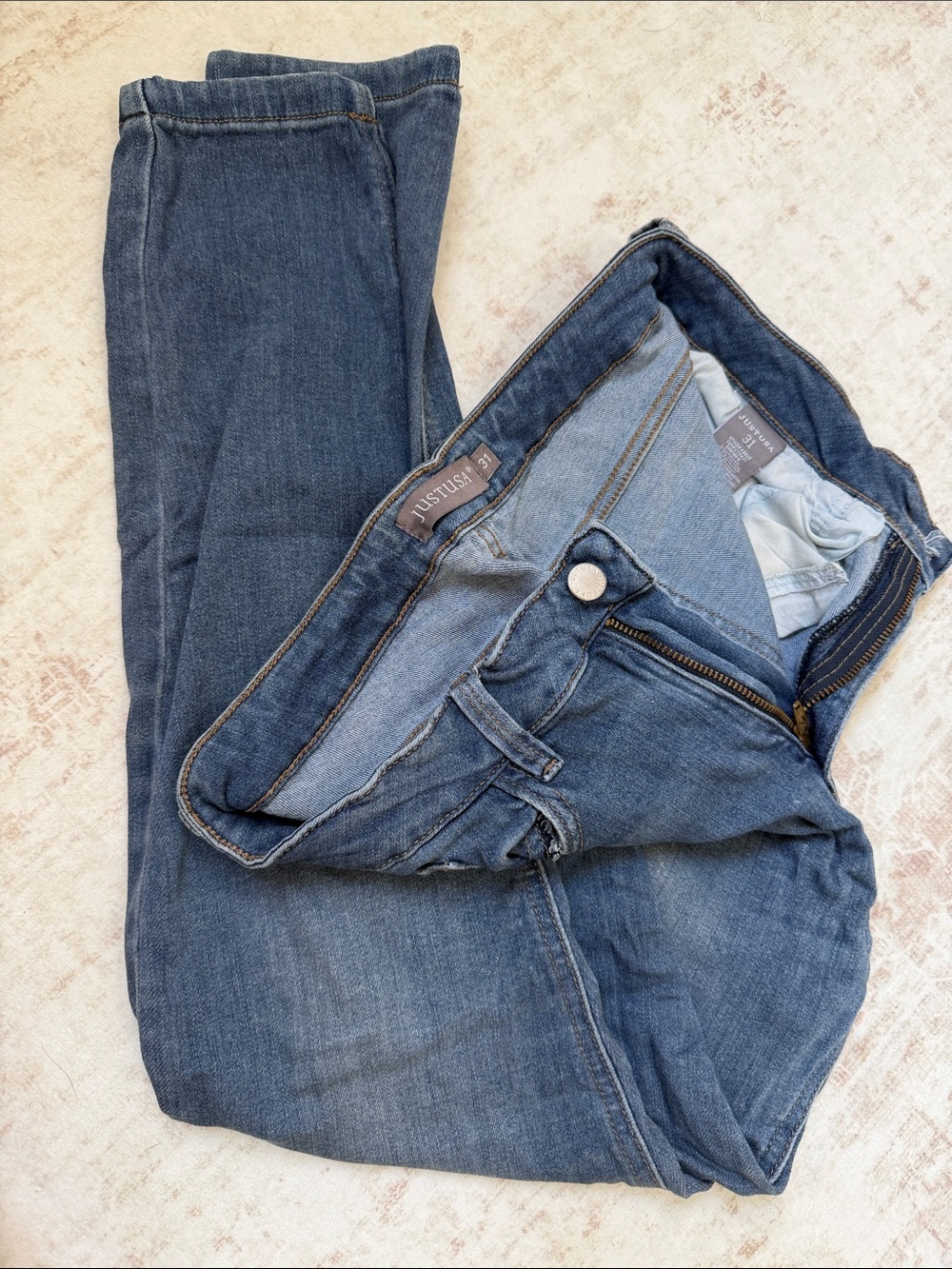 Just USA Dark Blue Stretch Denim Jeggings